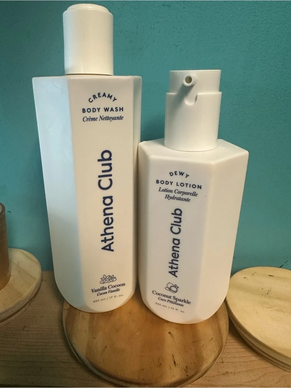 Athena Club 2 pc Moisturizing Body Set - Vanilla Cocoon & Coconut Sparkle